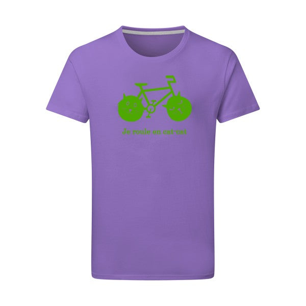 cat-cat bike - Flex Vert pomme Tshirt original Aster Purple  2XL