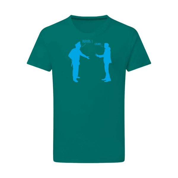 CHIFOUMI - Flex bleu clair Tshirt original Emerald Green  2XL