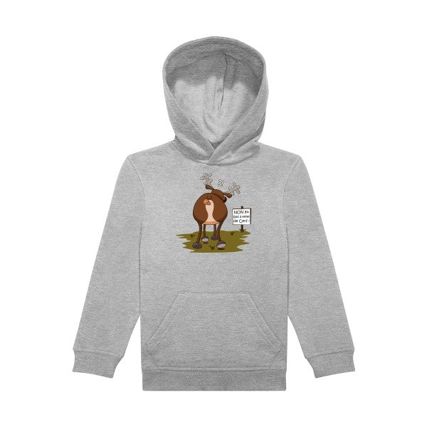 sweat capuche enfant Sports Grey Gaz-a-effet-de-cerf