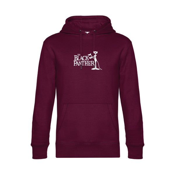 The-black-panther sweat shirt original Burgundy flex Blanc impression Face