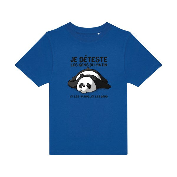 t-shirt humour enfant -Pas-du-matin- couleur  Royal Blue