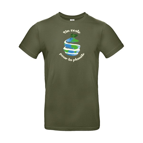 T-shirt humour original Un P Tit Zeste T Shirt couleur Urban Khaki