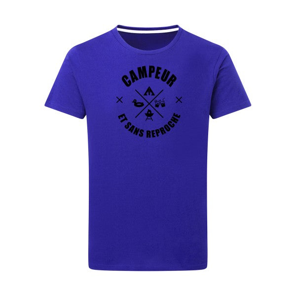 CAMPEUR... noir -Flex noir sur T-shirt SG  Royal Blue  5XL