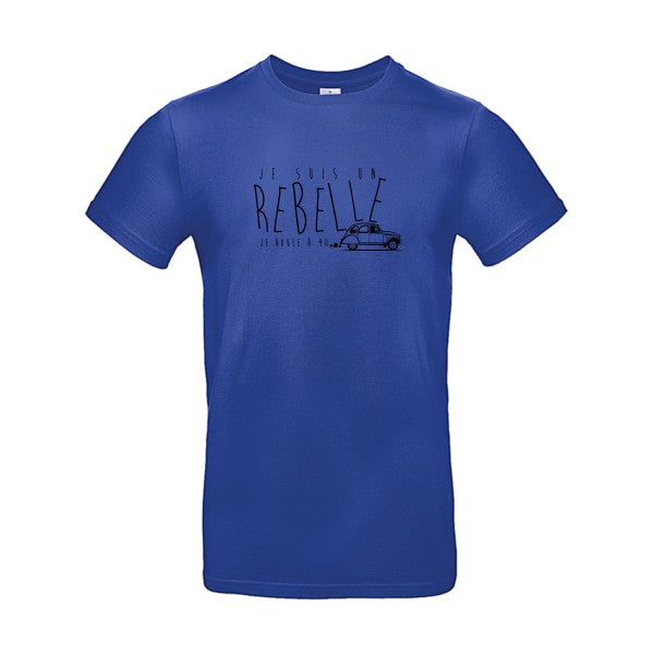 je suis un rebelle Flex noir |E190 T-shirt|Cobalt Blue||2XL