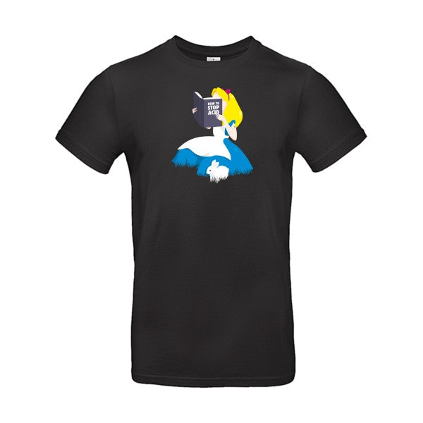 T-shirt humour original Back From Wonderland T Shirt couleur Black