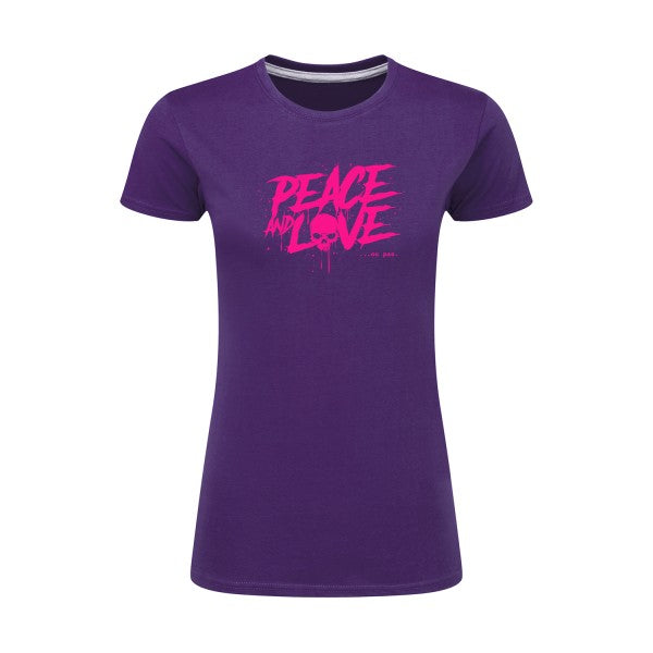 Peace or no peace  |Rose Fluo |T shirt original femme|SG