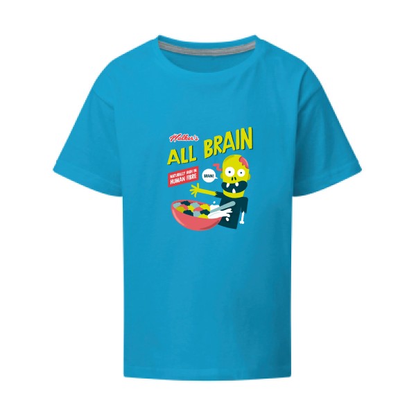 All brain SG - Kids T-shirt enfant Turquoise Taille 152 (11-12/2XL)