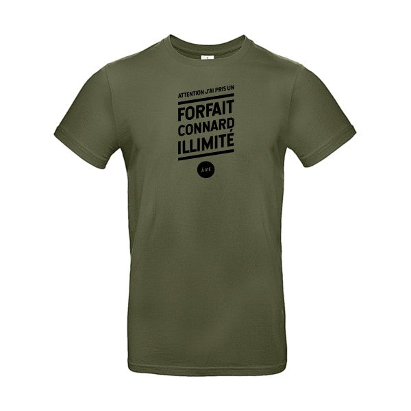 Forfait connard illimité flex noir B&C - E190 T-shirt|Urban Khaki||2XL