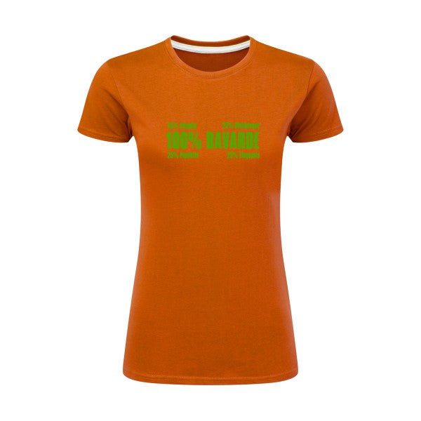 t-shirt Bavarde Vert pomme |T shirt original femme|SG