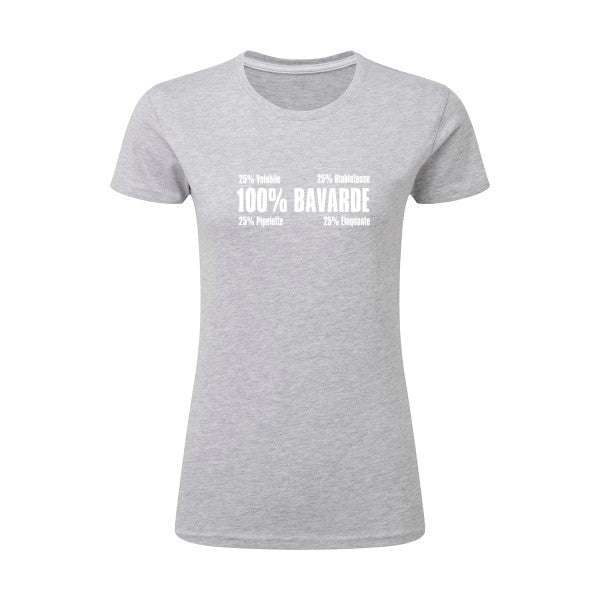 t-shirt Bavarde Blanc |T shirt original femme|SG