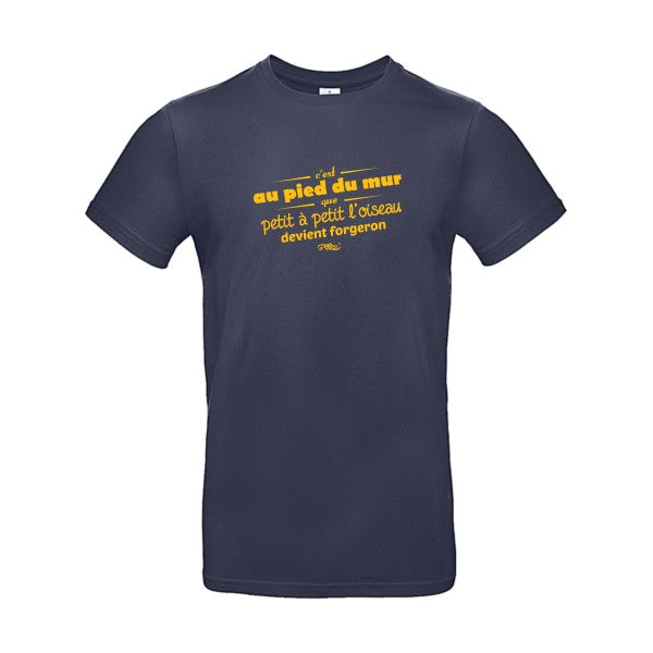 Proverbe à la conFlex jaune or - E190 T-shirt|Navy Blue||2XL