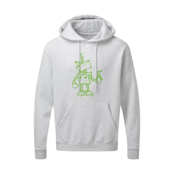 Robot & Bird Vert pomme SG - Hooded Sweatshirt Sweat capuche