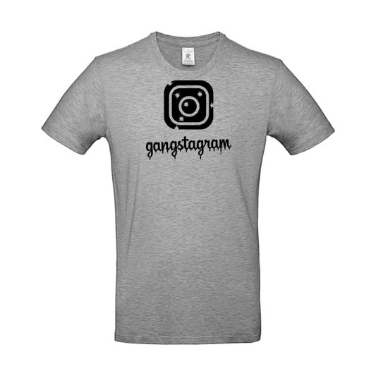 GANGSTAGRAM flex noir B&C - E190 T-shirt|Sport Grey||5XL