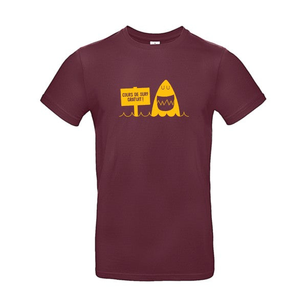 Cours de surfFlex jaune or- T-shirt E190|Burgundy||2XL