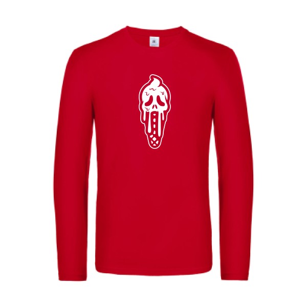 ice scream - t shirt- manches- longues- original- humour- Red impression Face