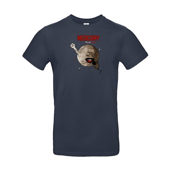 T-shirt humour original mercury T Shirt couleur Navy