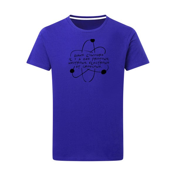 L'univers noir -Flex noir sur T-shirt SG  Royal Blue  5XL