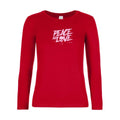 t-shirt lsl femme Peace-or-no-peace Red flex Rose