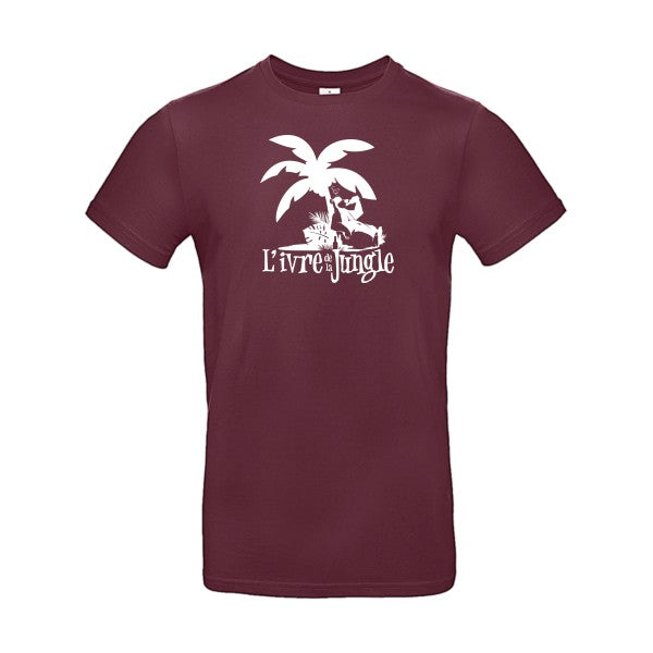 L'ivre de la jungleFlex Blanc - E190 T-shirt|Burgundy||2XL