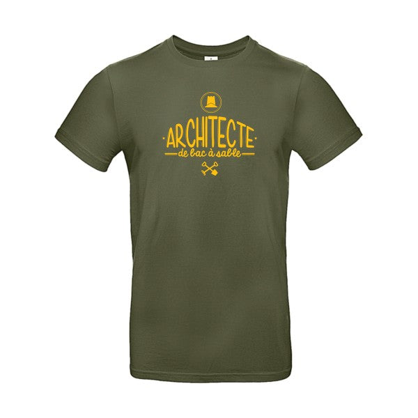 Architecte de bac à sableFlex jaune or- T-shirt E190|Urban Khaki||2XL