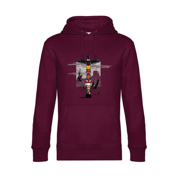 TOTEM- Sweat à capuche original Burgundy - RueDuTeeshirt