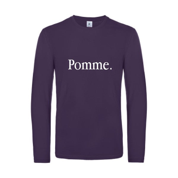 pub subliminale - t shirt- manches- longues- original- humour- Urban Purple impression Face