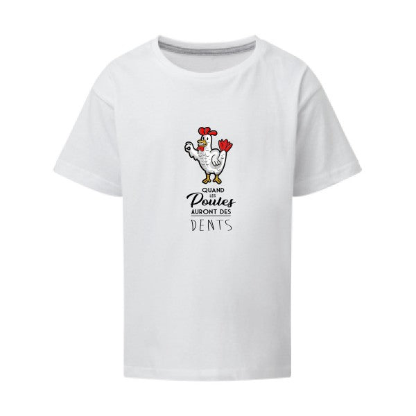 quand les poules auront des dents SG - Kids T-shirt enfant White Taille 152 (11-12/2XL)