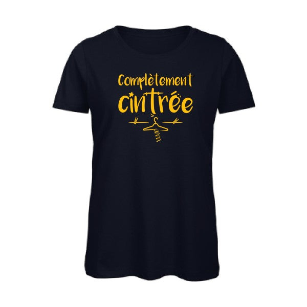 T shirt humour bio femme   femme bio|ComplÃ¨tement cintrÃ© jaune Or 