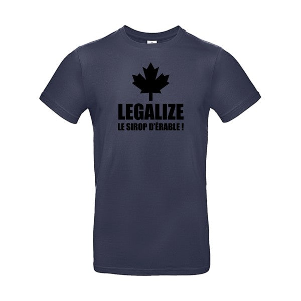 Legalize le sirop d'érableFlex noir- T-shirt E190|Navy Blue||2XL