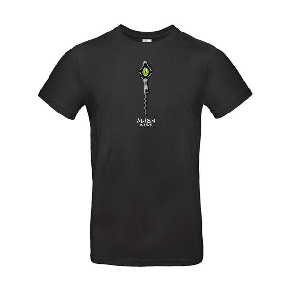 T-shirt humour original Alien Inside T Shirt couleur Black