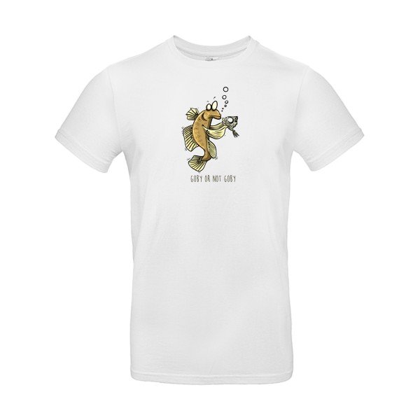 T-shirt humour original Goby Or Not Goby T Shirt couleur White