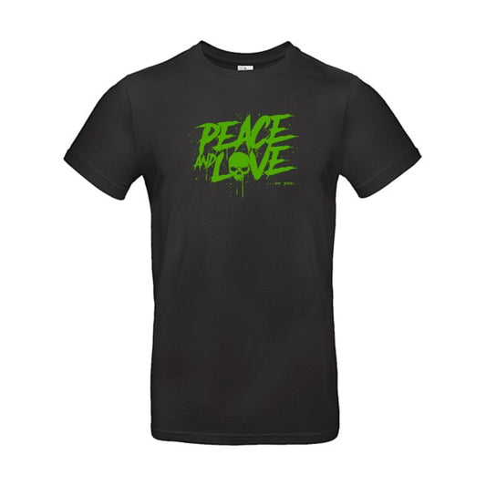 Peace or no peace flex Vert pomme B&C - E190 T-shirt|Black||5XL