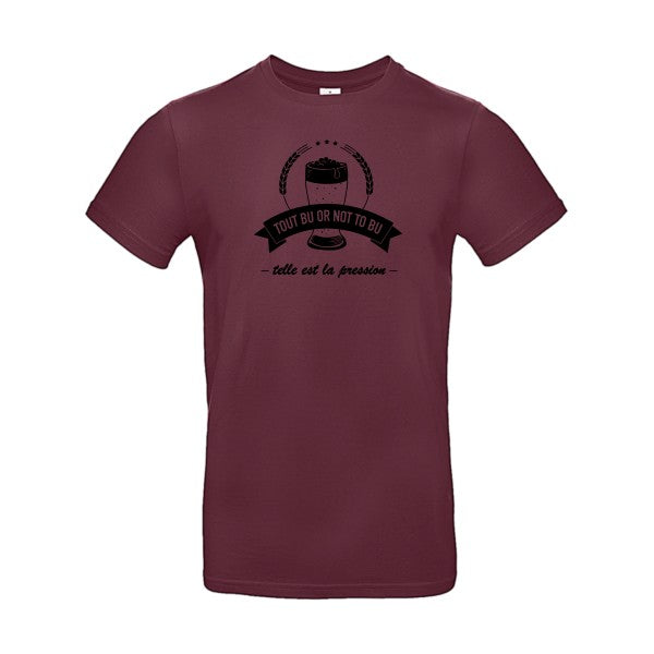 Telle est la pressionFlex noir- T-shirt E190|Burgundy||2XL