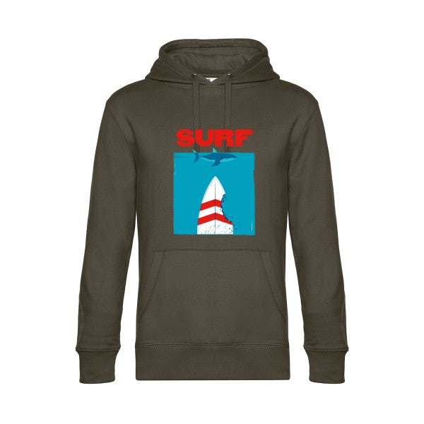SURF- Sweat à capuche original Khaki - RueDuTeeshirt