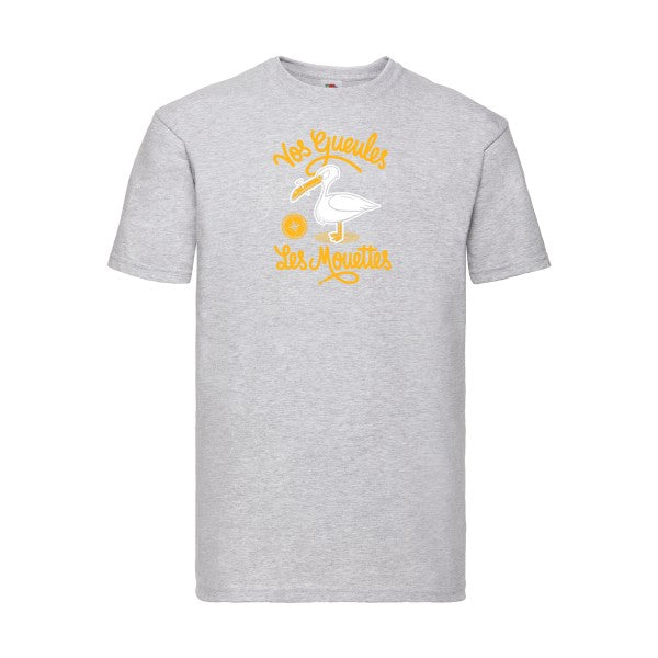 Vos gueules les mouettes Fruit of the loom 205 g/m² T-shirt/ heather grey