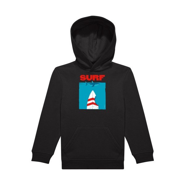 sweat capuche enfant Black SURF
