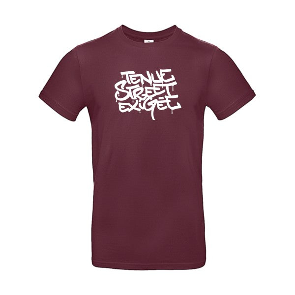 Tenue street exigée B&C- T-shirt E190|Burgundy||2XL