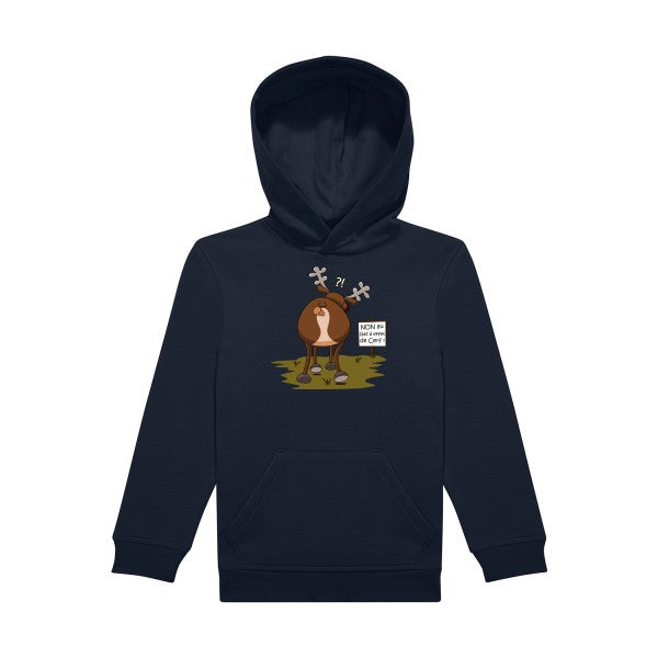 sweat capuche enfant Navy- Gaz-a-effet-de-cerf