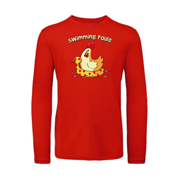 swimming poule | T-shirt original LSL Fire Red 2XL