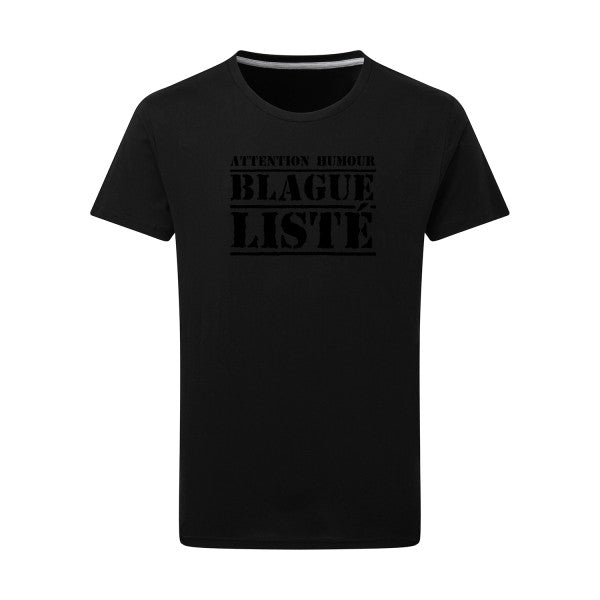 BLAGUE LISTÉ - Flex noir Tshirt original Dark Black  4XL