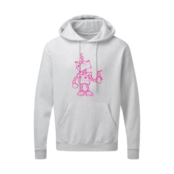 Robot & Bird Rose Fluo SG - Hooded Sweatshirt Sweat capuche