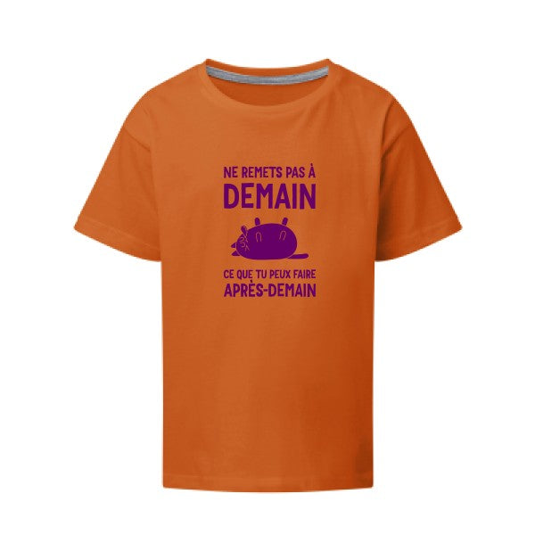 Ne remets pas à demain Flex Violet SG - Kids T-shirt enfant Orange Taille 152 (11-12/2XL)