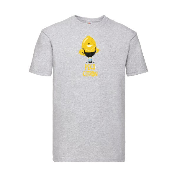 Pecs Citron Fruit of the loom 205 g/m² T-shirt/ heather grey