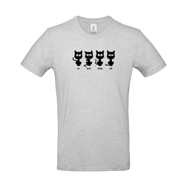 un deux trois cat Flex noir |E190 T-shirt|Ash||2XL