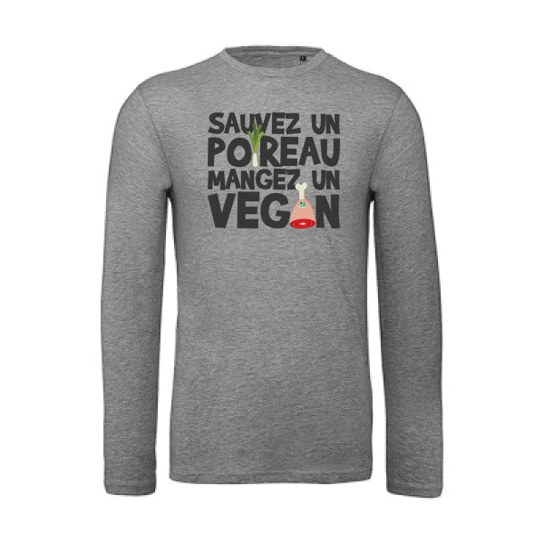 vegan/poireau | T-shirt original LSL Sport Grey 2XL