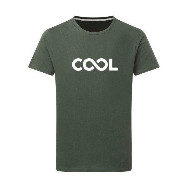 Infiniment cool Blanc -Flex Blanc sur T-shirt SG  Thyme  2XL