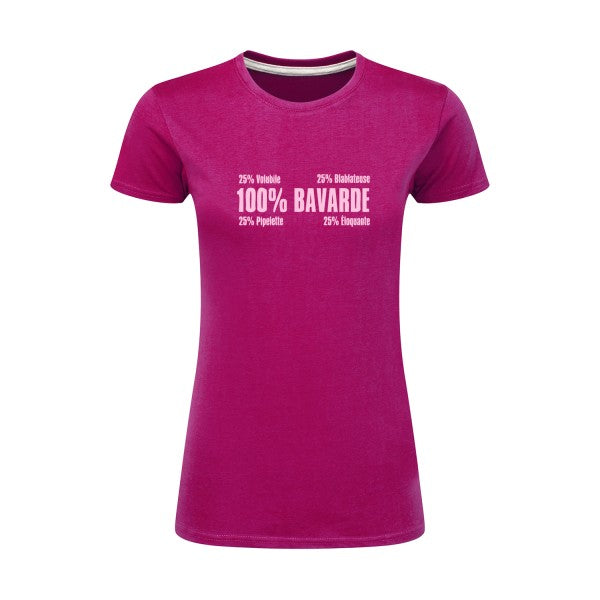 t-shirt Bavarde Rose |T shirt original femme|SG