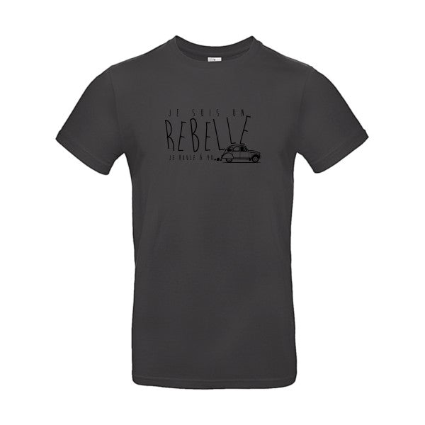 je suis un rebelle Flex noir |E190 T-shirt|Used Black||2XL