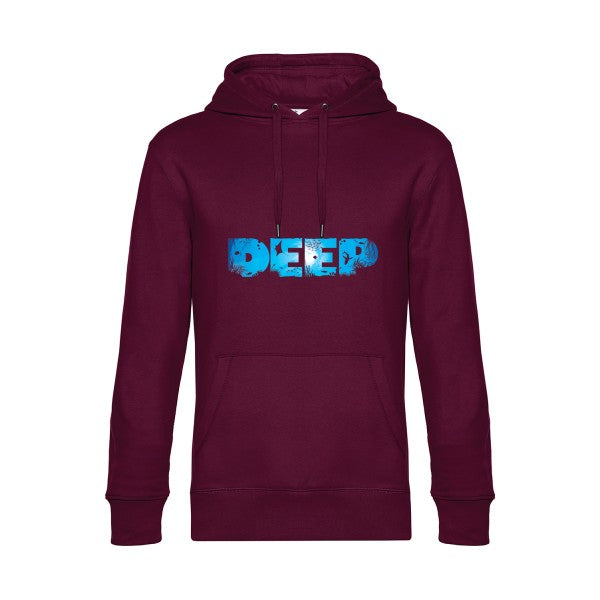 deep- Sweat à capuche original Burgundy - RueDuTeeshirt