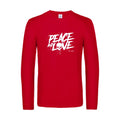 peace or no peace - t shirt- manches- longues- original- humour- Red impression Face